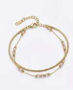 Two Layered Stack Bracelet - Image 3
