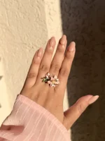 Pink Flower Ring