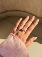 Rosegold Diamond Ring (Size 6) - Image 2