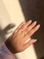 Studded Butterfly Ring