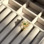 Studded Flower Ring (Size 6)