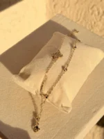 Gold Layered Clover Bracelet - Image 2