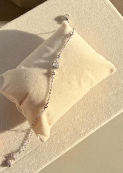 Silver Elegant Stone Bracelet