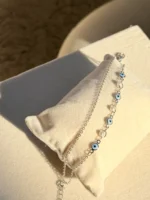 Silver evil eye Bracelet - Image 4