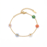 Colourful Flower Bracelet