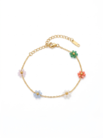 Colourful Flower Bracelet