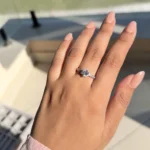 Studded Solitair Ring