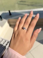 Studded Solitair Ring