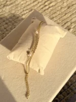 Gold layered thin wrist bracelet ( Baby size) - Image 3