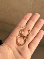 Minimal Hoop Earrings - Image 2