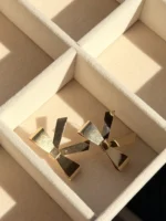 Gold Dangle Bow Earrings