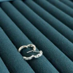 Silver Studded Mini Hoop