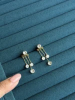 Dangeling Stone Earrings - Image 2