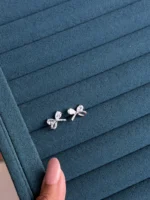 Bow Stud Earrings - Image 2