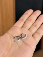 Mini Studded Hoops - Image 4