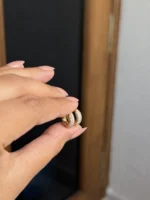 Mini Studded Hoops - Image 2