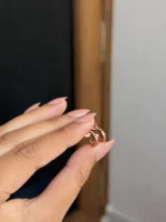 Mini Rosegold Hoops - Image 2