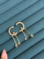 Dangling Moon Earrings