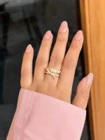 Pinteresty Pearl Bow Ring - Image 3