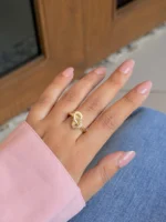 Studded Knot Ring - Image 3