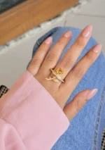 Gold Rose Ring - Image 2