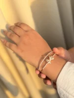 Double Band Bow Bracelet (Adjustable ) - Image 2