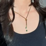 Emerald Drop Necklace