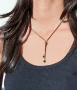 Emerald Drop Necklace - Image 2