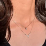 Double Layer Silver Pendent