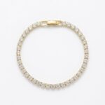 Gold tennis bracelet