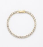 Gold tennis bracelet