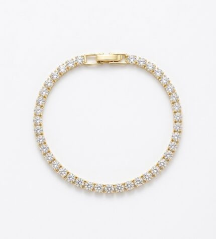 Gold tennis bracelet