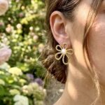Textured Flower Earrings