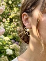 Textured Flower Earrings