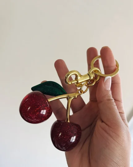 Cherry Charm Keychain