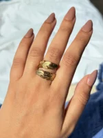 Chunky Leaf Ring - Image 2