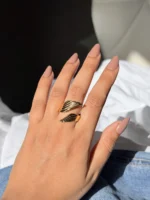 Chunky Leaf Ring - Image 2