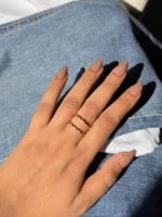 Dainty Double Layer Ring - Image 2
