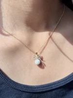 Studded Pearl Pendent - Image 2