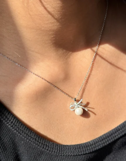 Studded Pearl Pendent