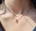 Delicate Rose Gold Pendent - Image 2