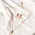 Rosegold Pendent Set