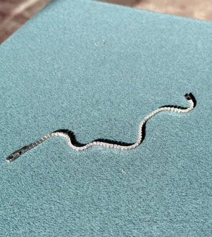 Tiny Silver Tennis Bracelet