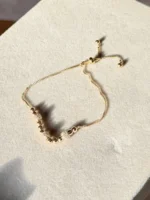 Studded Gold Pull Me Up Bracelet - Image 2