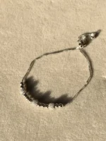 Studded Silver Pull Me Up Bracelet - Image 3