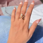 Asymmetrical Leaf Ring
