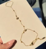 Studded Evil Eye Hand Chain - Image 2