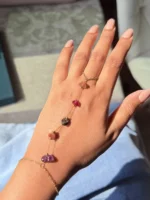 Colorstone Ocean Pebble Hand Chain - Image 3