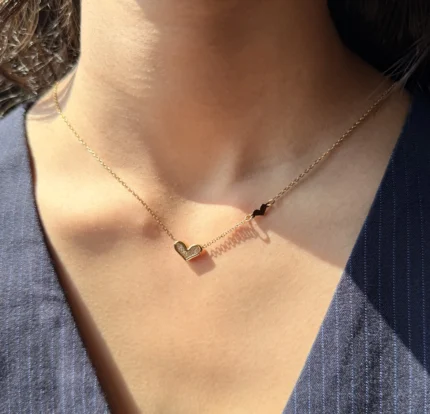 Studded Heart Pendent