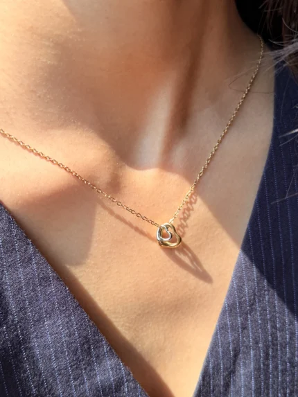 Two Tone Heart Pendent